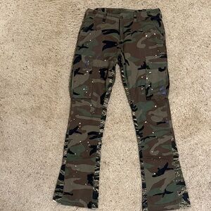 MNML Camo Flared Cargos